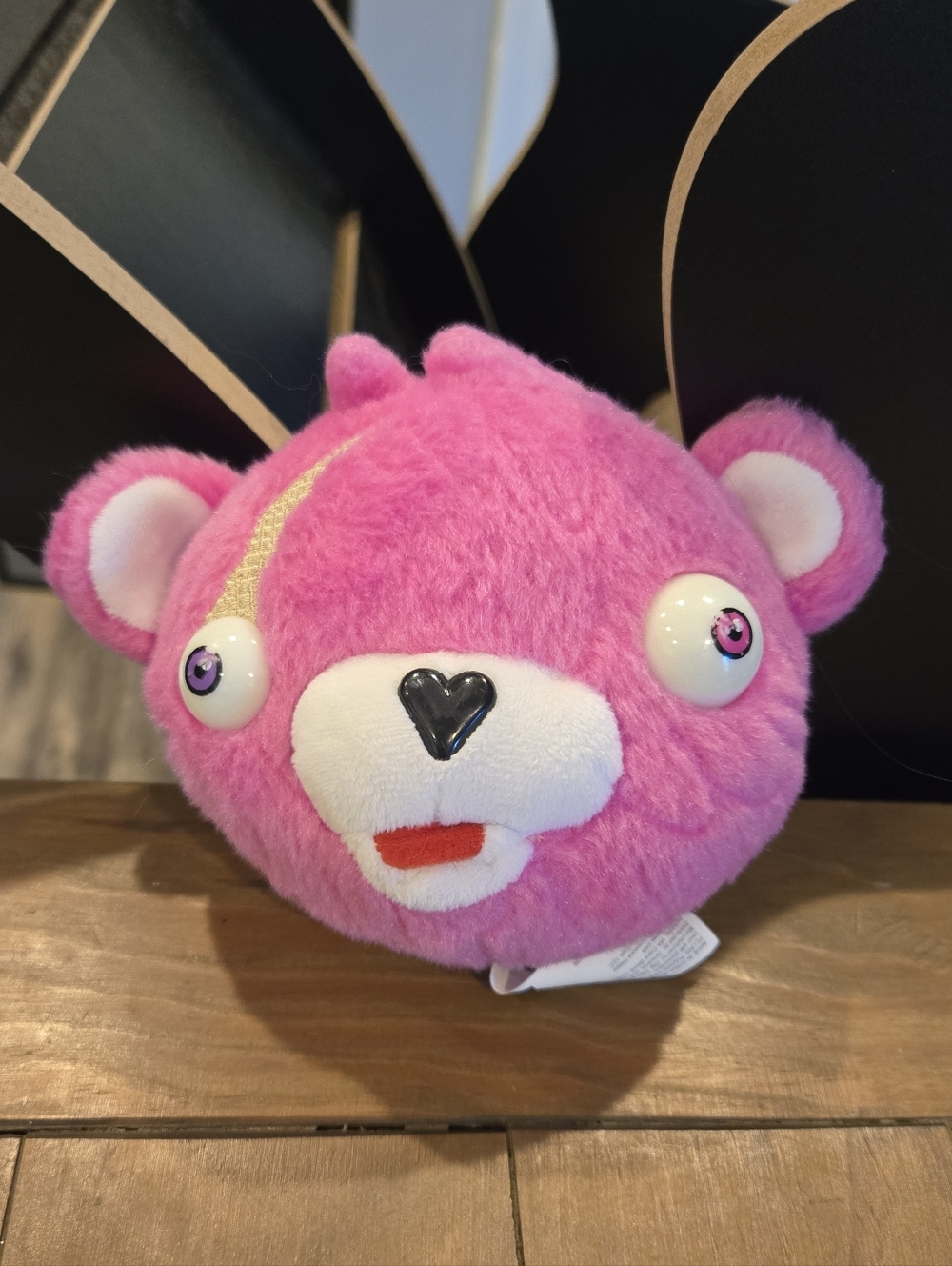 Fortnite Cuddle Team Leader 5" Plush Pink Bear Head